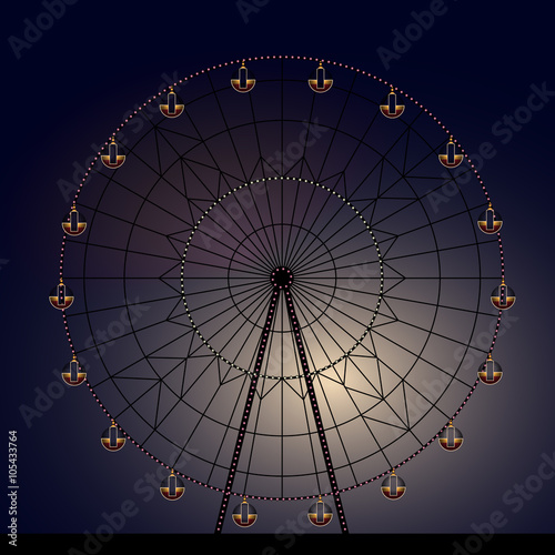 night Ferris wheel