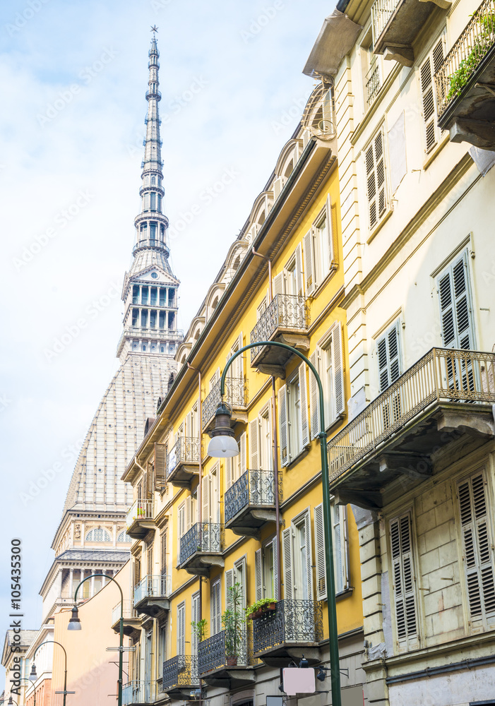 Mole Antonelliana tower in Torino, Italy. 