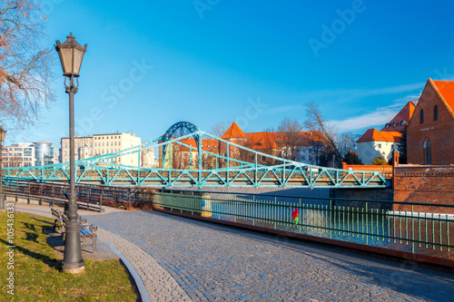 Wroclaw. Tumski bridge.