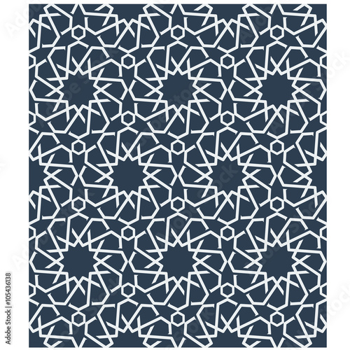 Ornamental seamless loop arabic or islamic geometric pattern tiles.