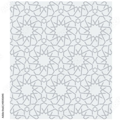 Ornamental seamless loop arabic or islamic geometric pattern tiles.