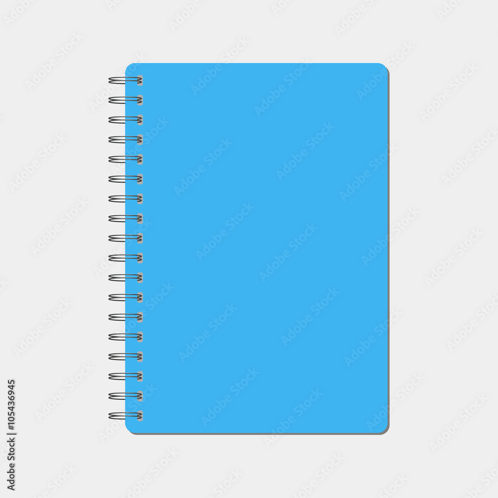 spiral notepad, notebook. Closed notebook spiral notepad, notebook. Closed notebook