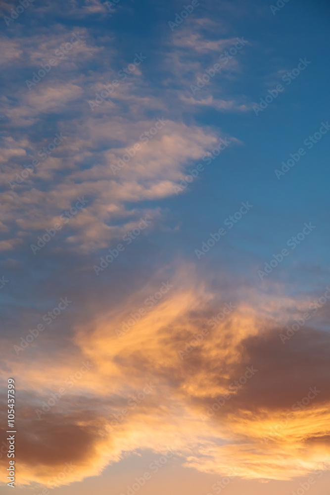 abstract background of defocused blurred flame clouds in the sky
