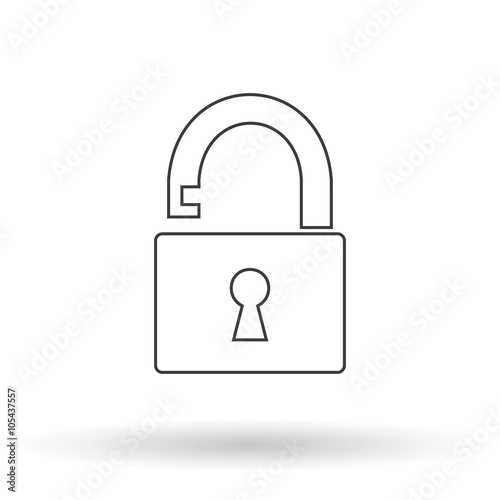 Open padlock outlines,silhouettes Icon Vector. Open padlock Icon JPEG. Open padlock Icon Picture. Open padlock Icon Image. Open padlock Icon JPG10. Open padlock EPS.Open padlock Drawing - stock vector