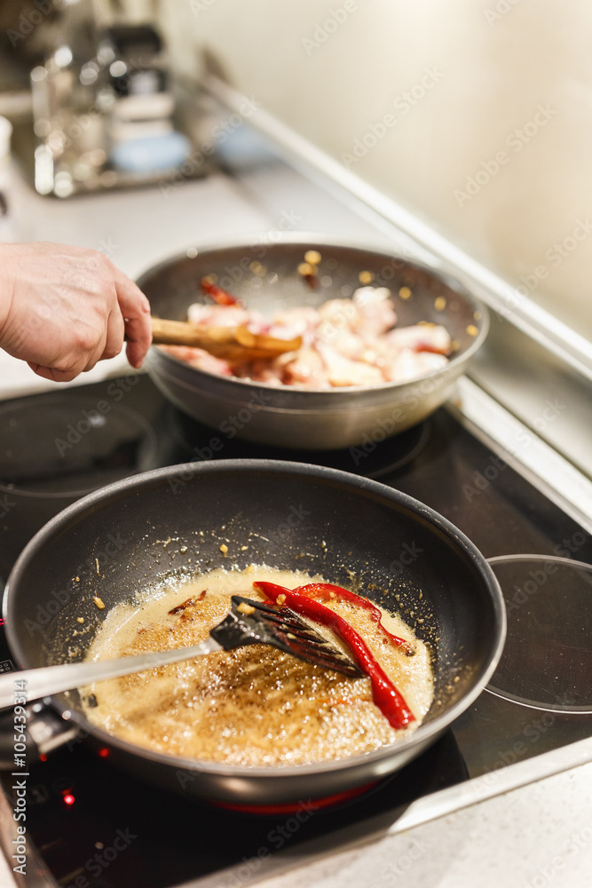 pan on the stove boiling ingredients pan on the stove boiling ingredients