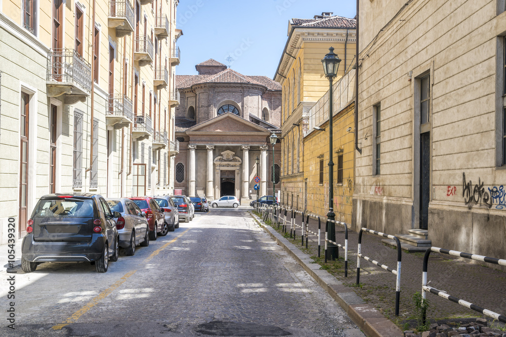 Naklejka premium Życie na ulicy Turynu
