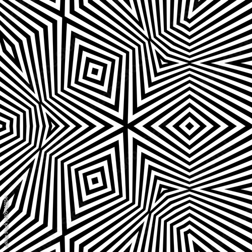 Pattern With Optical Illusion. Abstract Background. Optical Art.