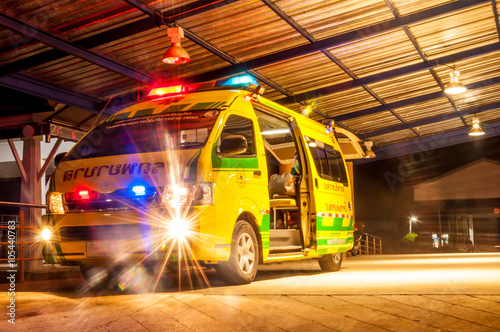 ambulance use for transfer emergency patient