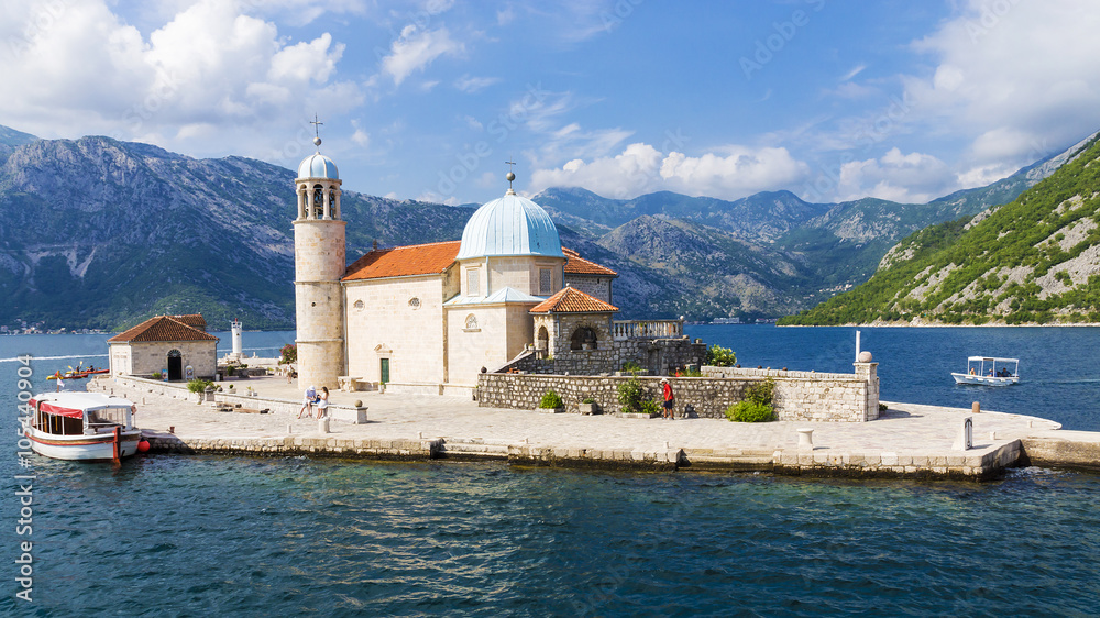 Church of Our Lady on the reefs in Montenegro