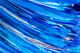 Blue white acrylic background from brush strokes