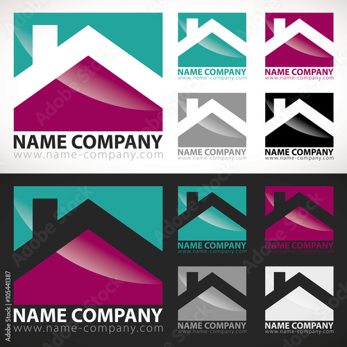 logo construction maison immeuble 