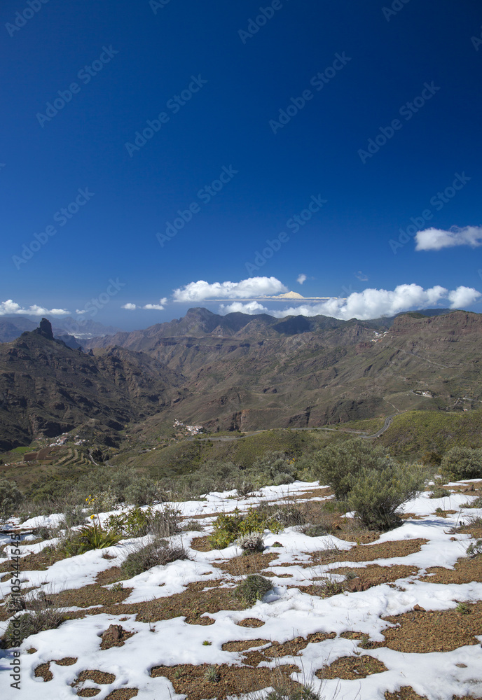 Fototapeta Gran Canaria, Caldera de Tejeda in February 2016
