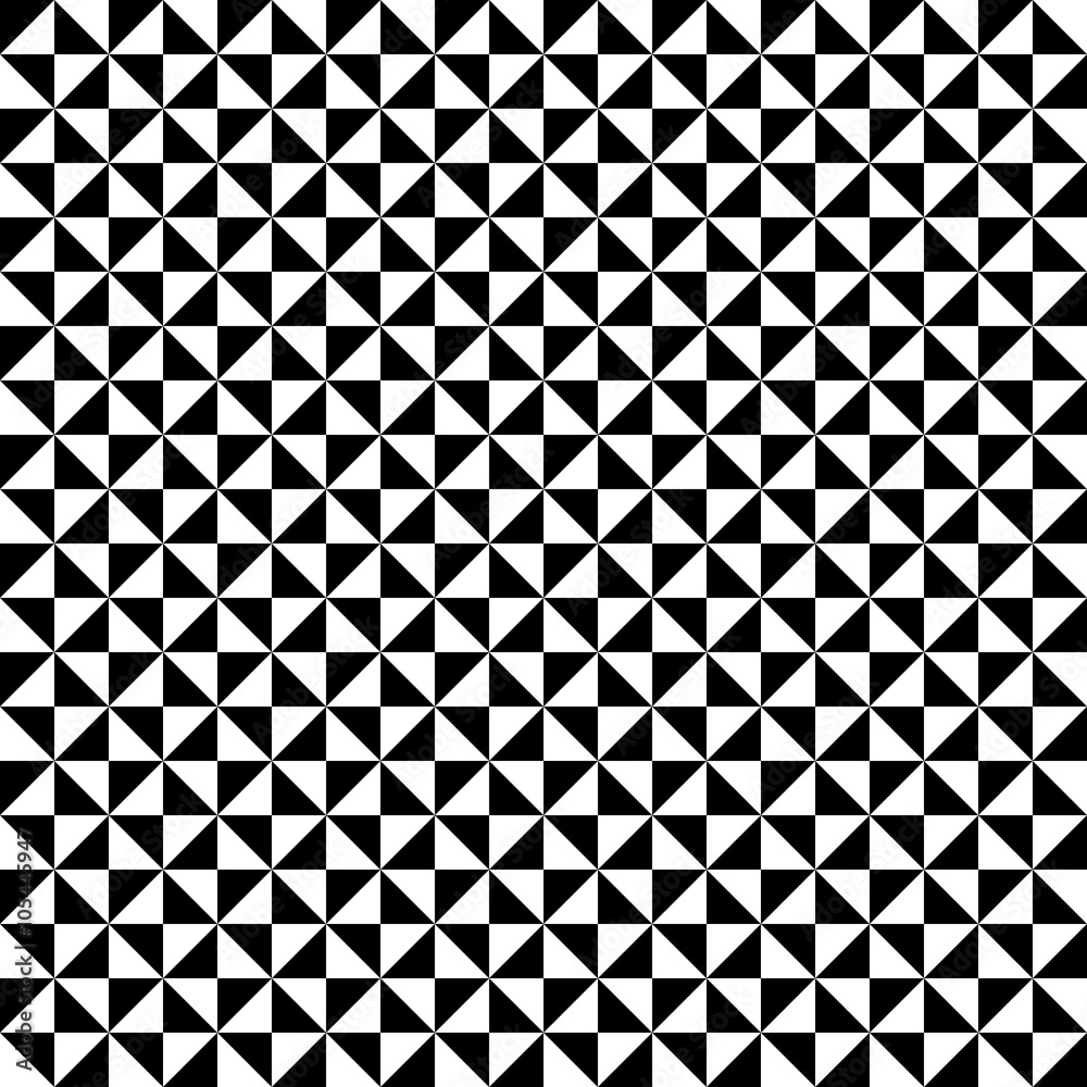 Seamless Pattern | Triangles | Black-and-White 2