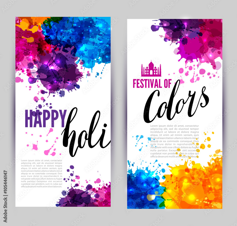 Calligraphic header and banner set