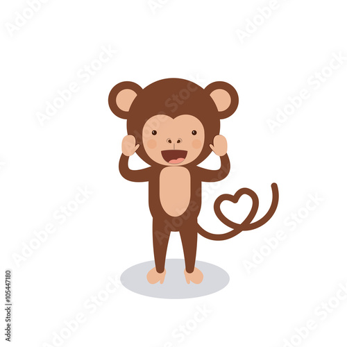 funny monkey  design 