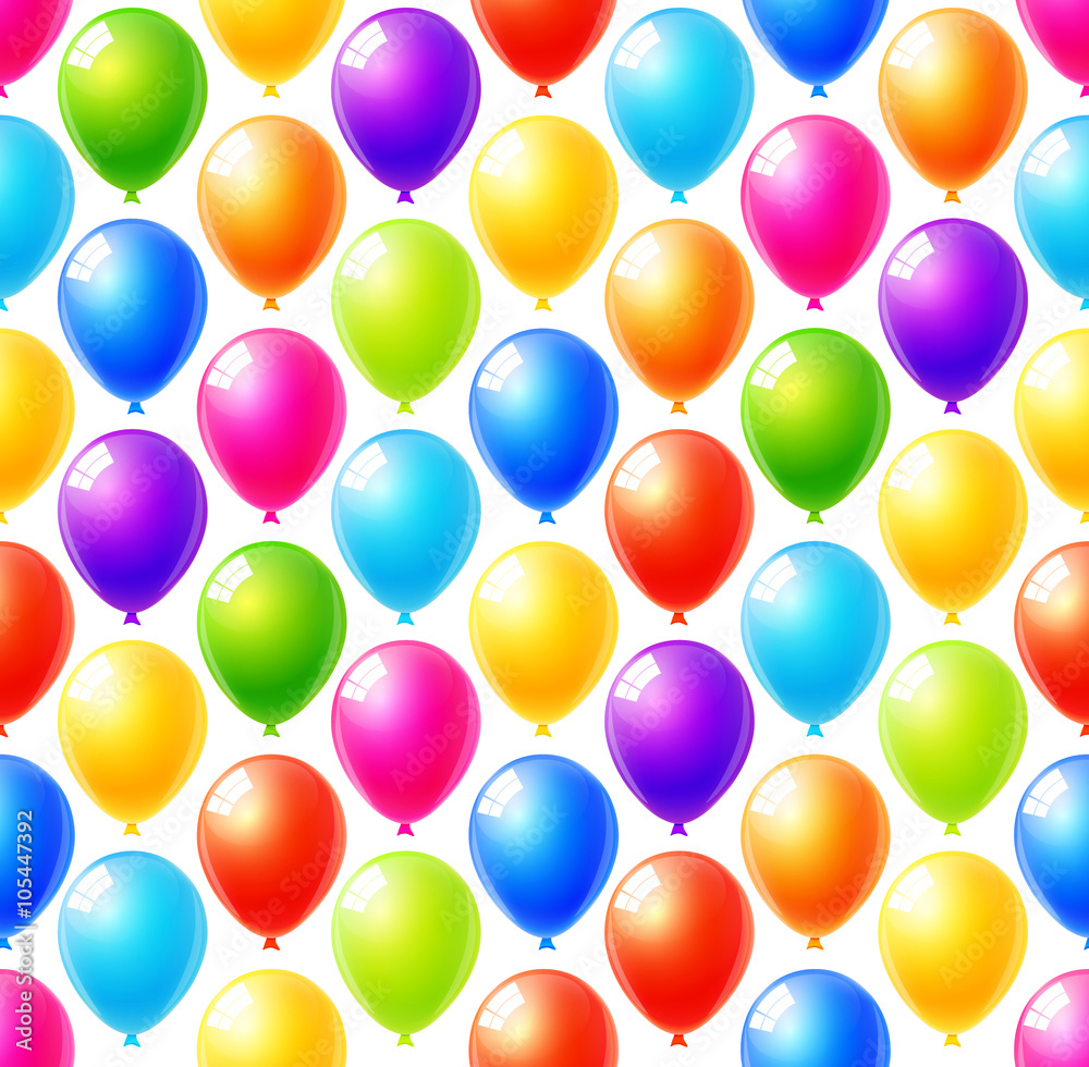 Seamless pattern of colorful balloons background Seamless pattern of colorful balloons background