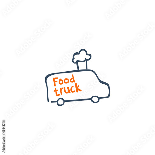 Food truck. Company logo