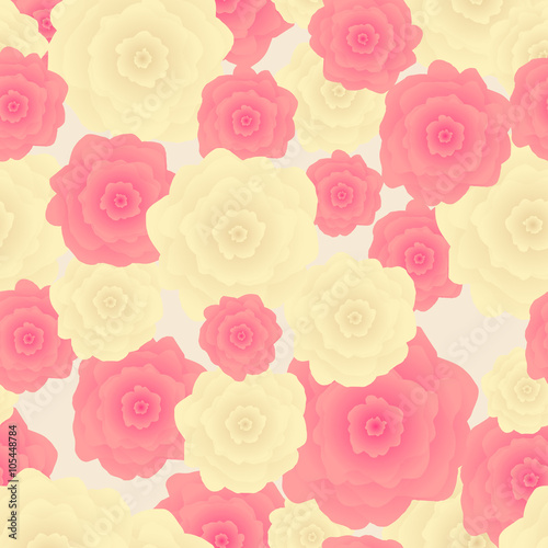 Seamless pattern of flowers