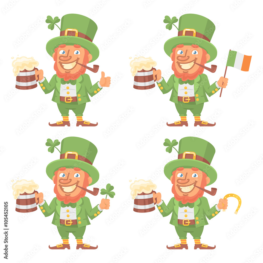 St. Patrick Character in Different Versions St. Patrick Character in Different Versions