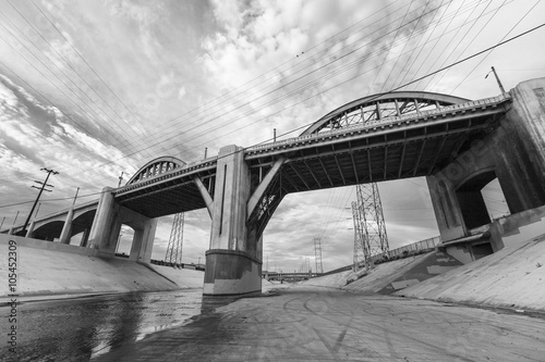 Los Angeles River and 6th S...