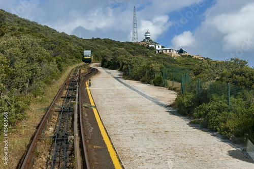 Funicular Flying dutchman railway at cape of good hope, South Africa