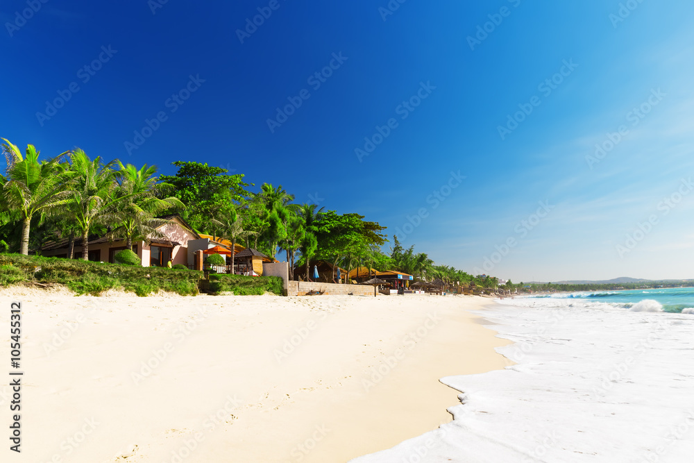 Mui Ne White Sandy Beach, Vietnam. Asia