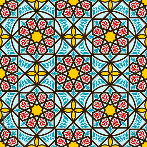 Vintage arabic and islamic background, ethnic style ornaments