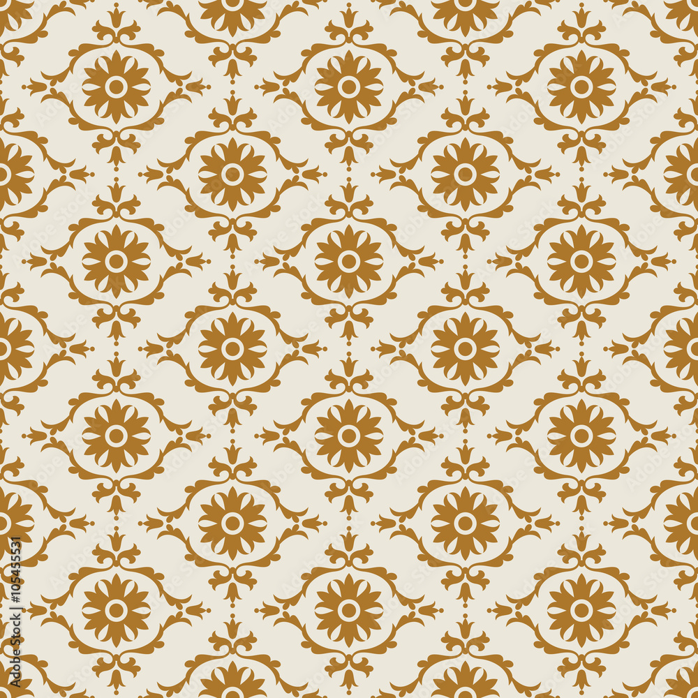 Damask beautiful background with rich, old style, luxury ornamen Damask beautiful background with rich, old style, luxury ornamen