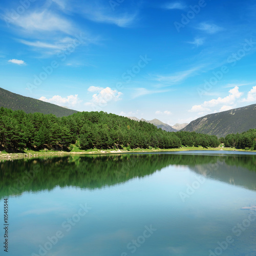 Beautiful lake in the mountains