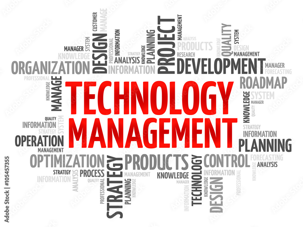 Technology Management word cloud, business concept background Technology Management word cloud, business concept background
