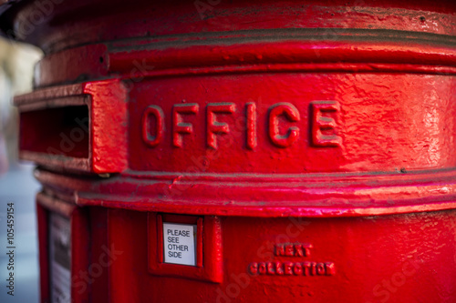 Wallpaper Mural traditional English red mailbox Torontodigital.ca
