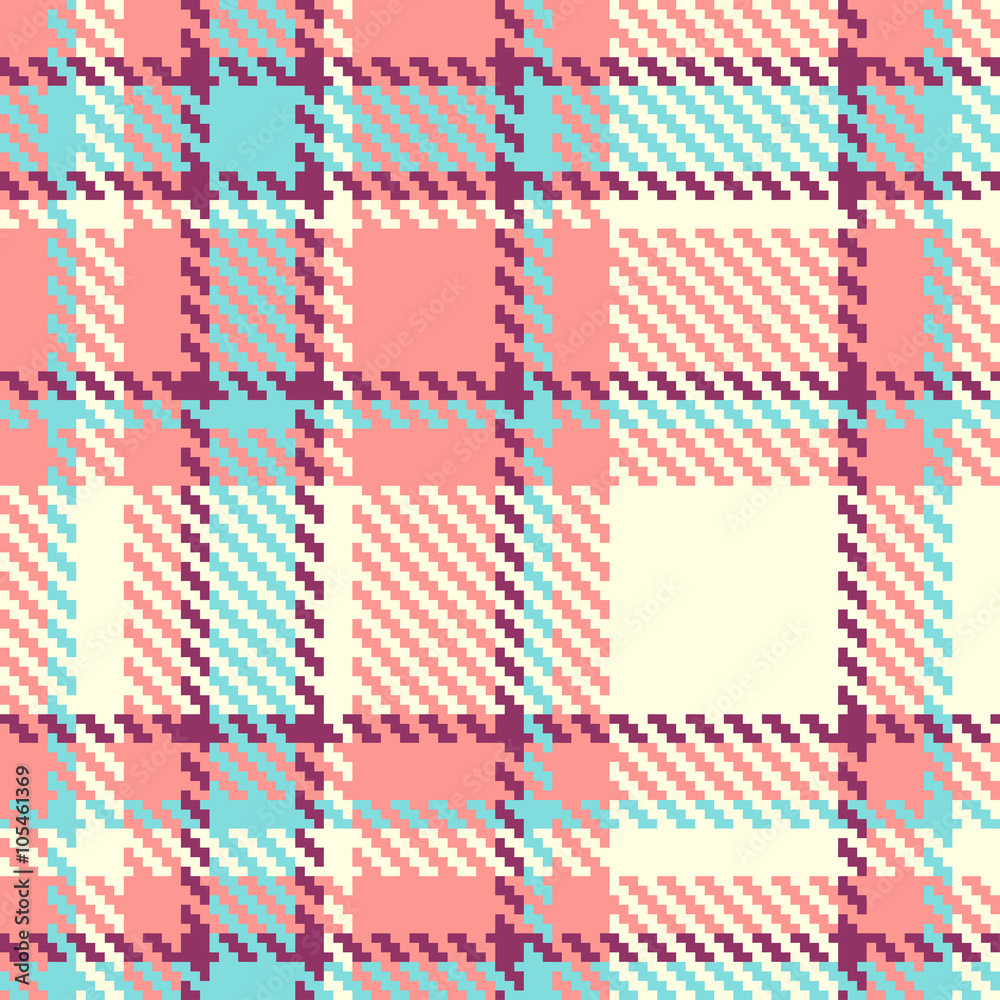 Seamless plaid fabric pattern background Seamless plaid fabric pattern background