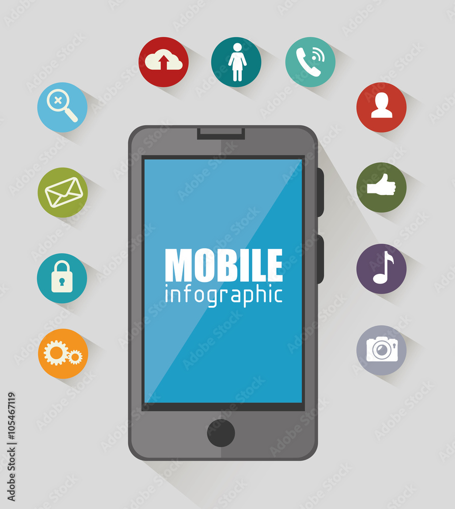 mobile infographic design