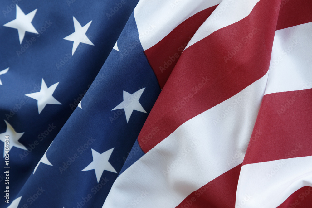American flag closeup American flag closeup