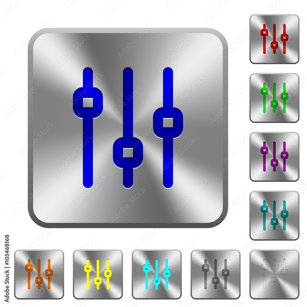 Steel vertical adjustment buttons Steel vertical adjustment buttons