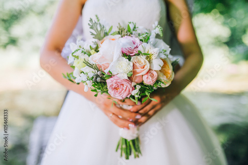 Obraz na płótnie Wedding flowers bouquet w salonie