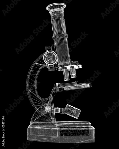 Scientific microscope. medicine