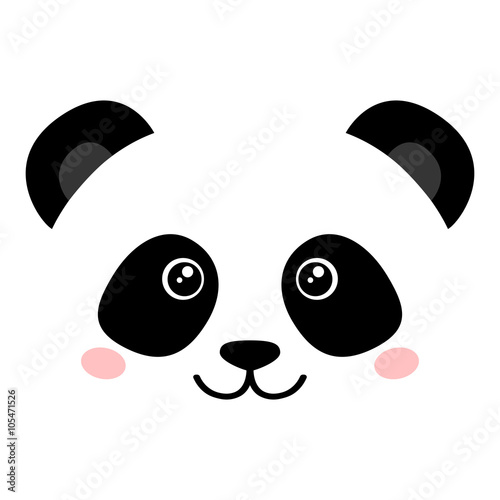 Fototapeta Naklejka Na Ścianę i Meble -  Cute panda face