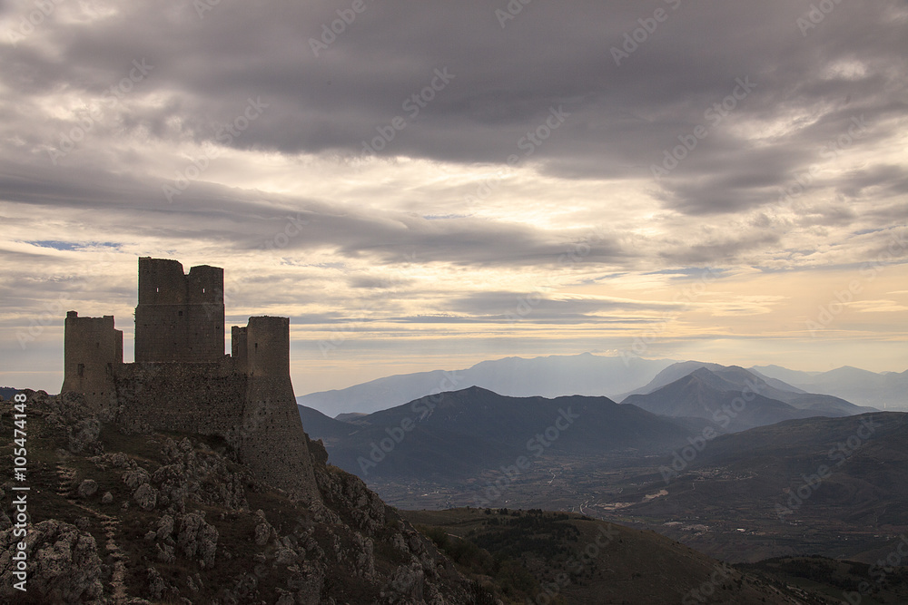 Rocca Calascio al tramonto