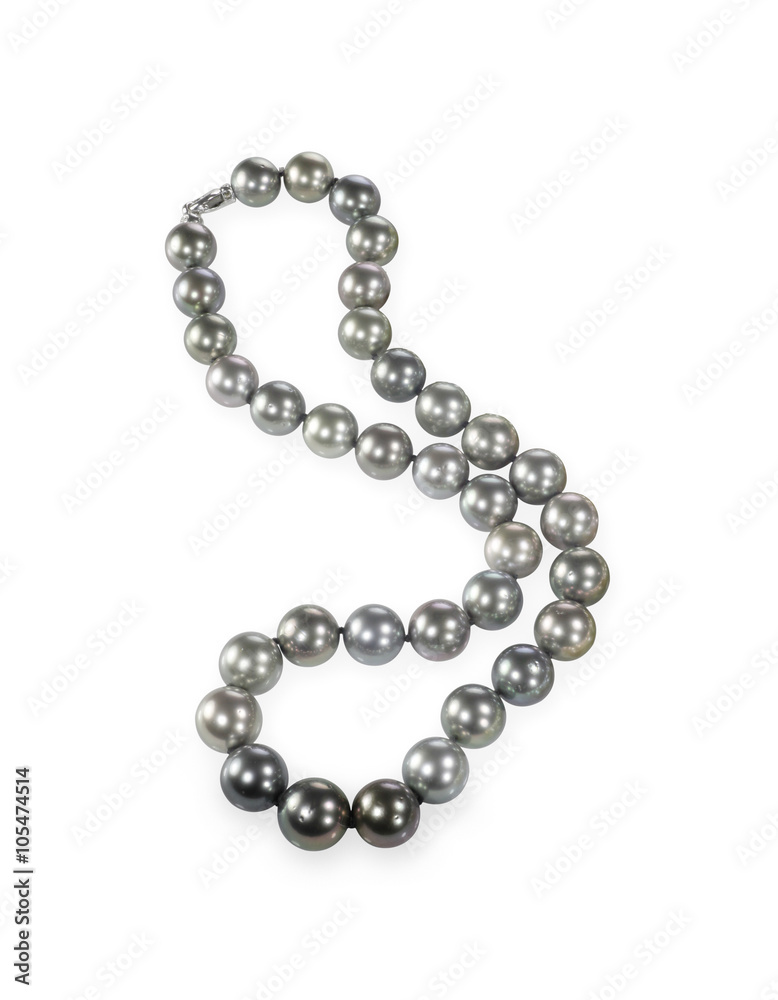 Beatiful pearl necklace isolated on a background Beatiful pearl necklace isolated on a background