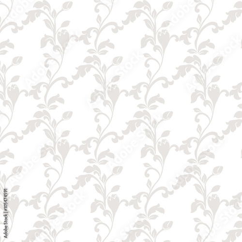 Wallpaper Mural Vintage floral ornament pattern. Vector Torontodigital.ca
