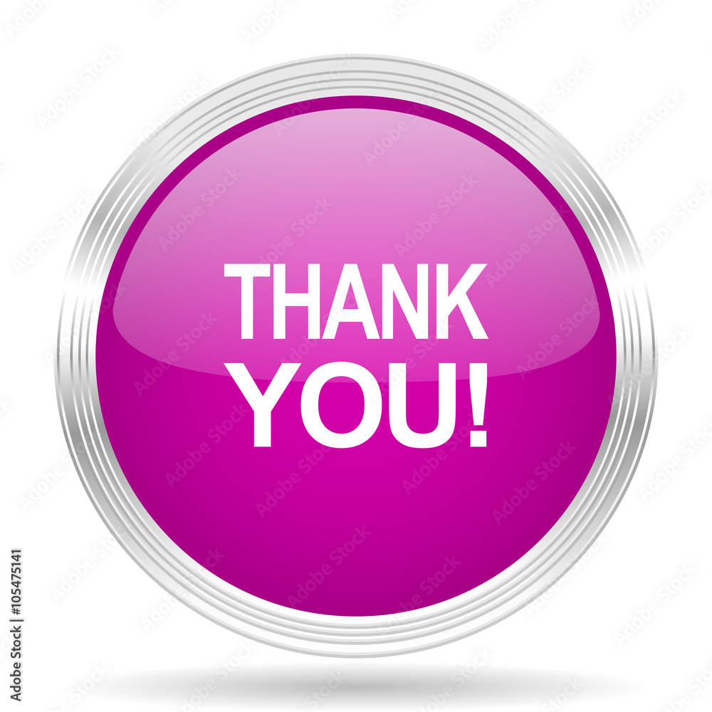 thank you pink modern web design glossy circle icon thank you pink modern web design glossy circle icon