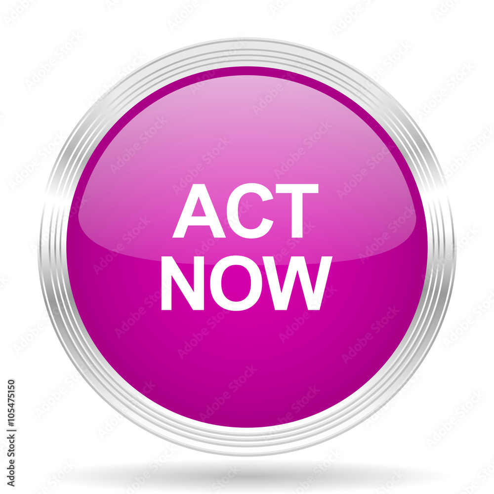 act now pink modern web design glossy circle icon act now pink modern web design glossy circle icon