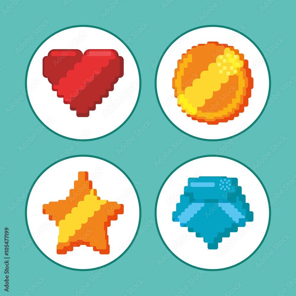 Videogame icon design Videogame icon design