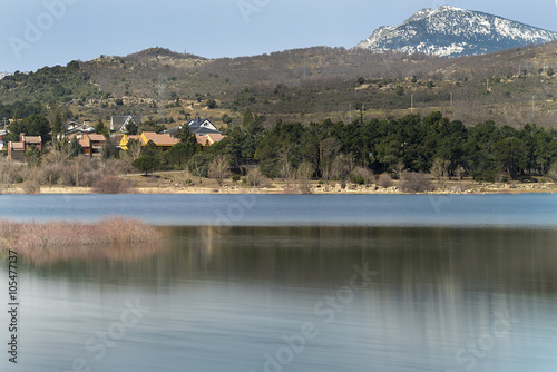 
    Navacerrada view, village of Madrid community, Spain