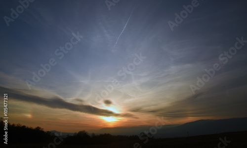 Sunset on Strizak hill