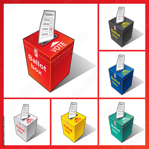 Ballot box. Ballot. Vote, election, politics, democracy, referendum.