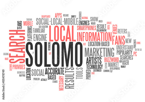 Word Cloud Solomo Marketing