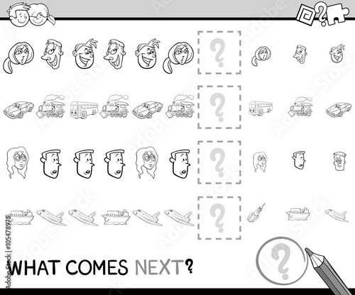 pattern activity coloring page