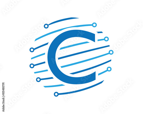 C tech global letter logo